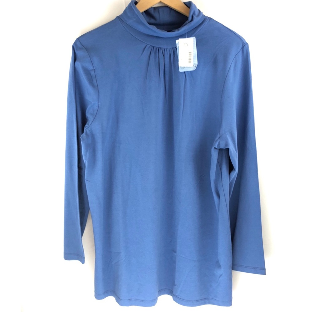 Liz & Me Essentials Turtleneck Knit Top Womens 14W